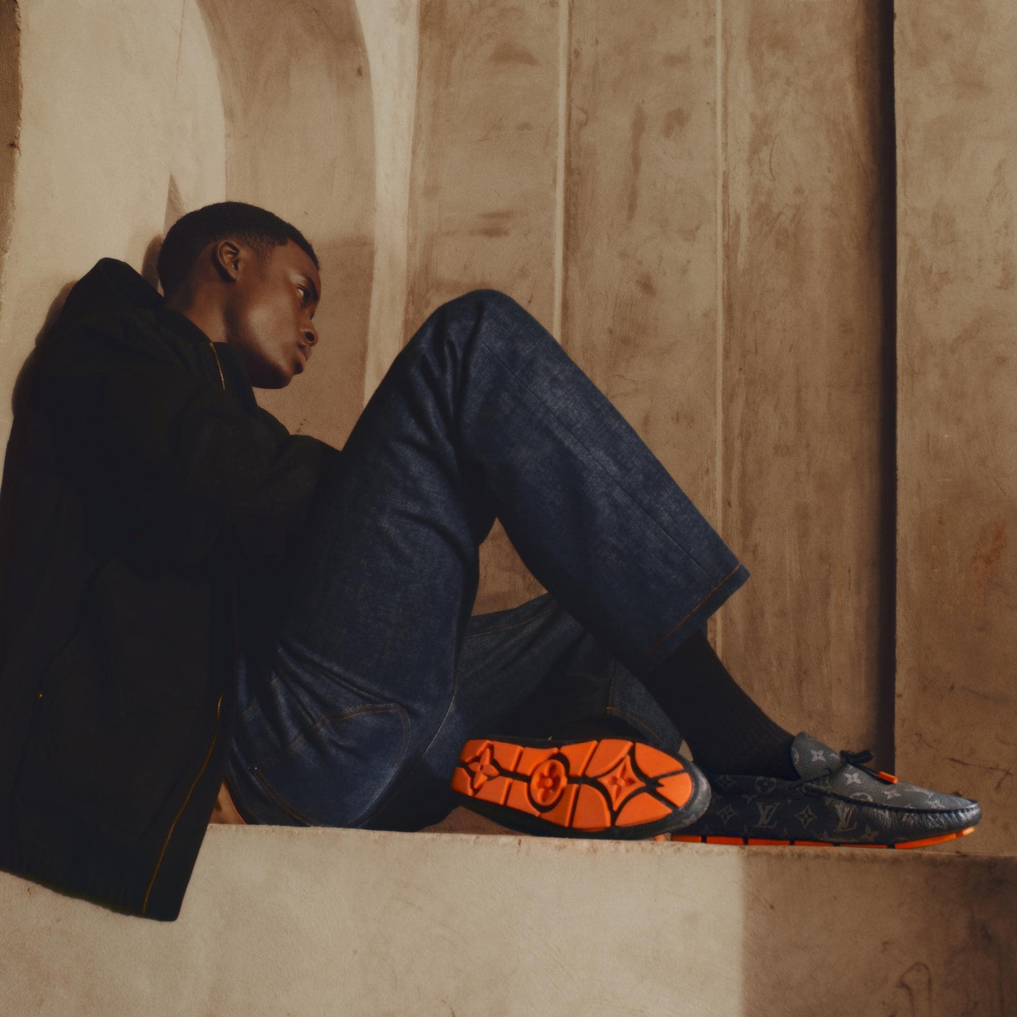 LVドライバー・ライン ローファー ルイビィトン ドライビングシューズ